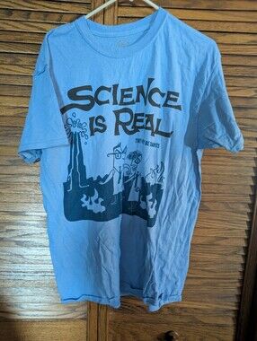 MDNY Blue Science Is Real Tee Shirt Size Large